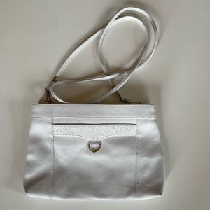 Vintage Unbranded Womens White Crossbody Purse
